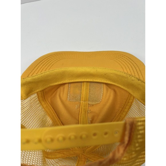 VTG NOS CAT Diesel Power Patch Yellow Snapback Trucker Hat Cap Louisville MFG CO - Picture 7 of 7